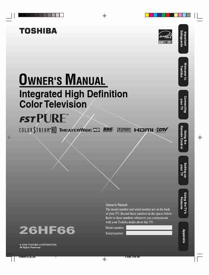 Toshiba CRT Television 26HF66-page_pdf